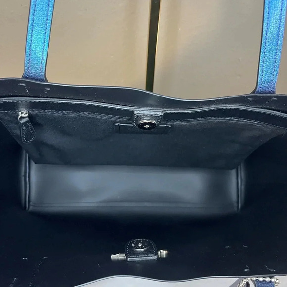 Coach Metallic Hologram Avenue Tote F37871 | Iridescent Leather Bag Large - Picture 11 of 16